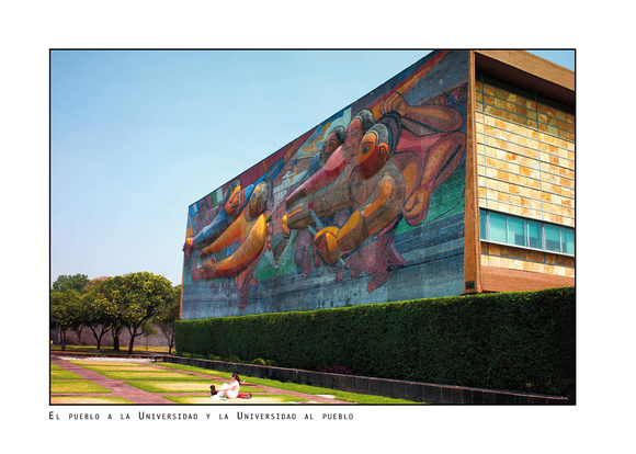UNAM Mural by Siqueiros